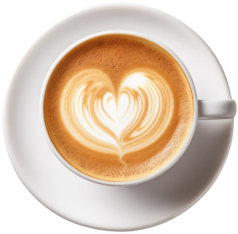 A steaming cup of coffee